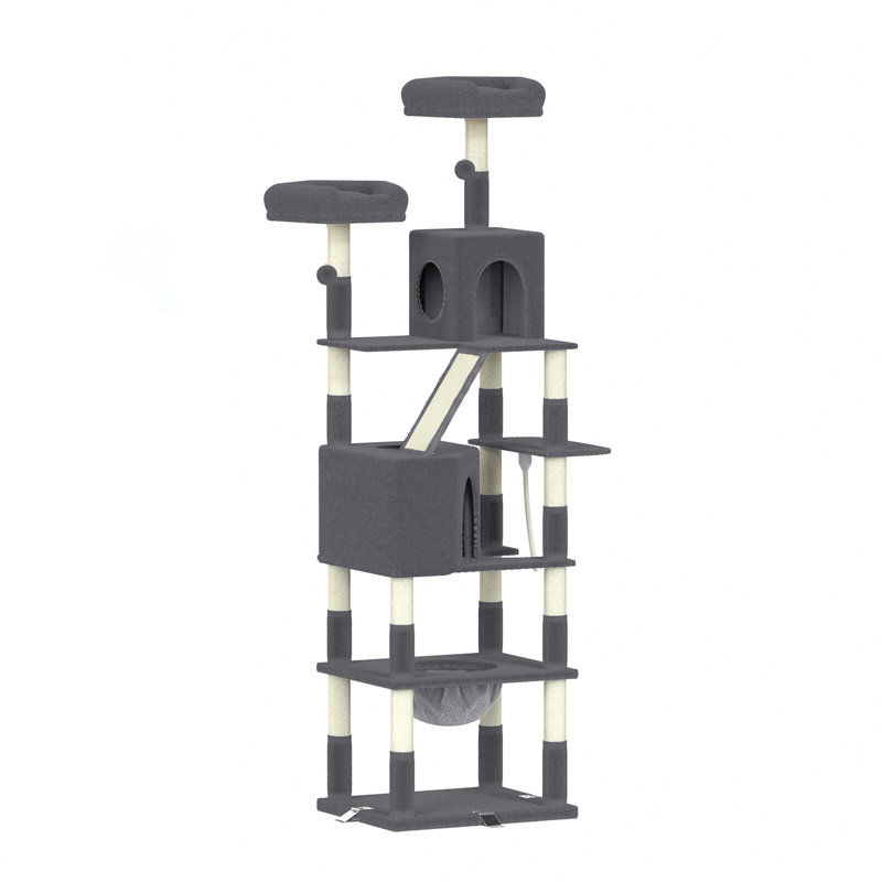 Cat Tree 208cm H Cat Tree, Dark Grey