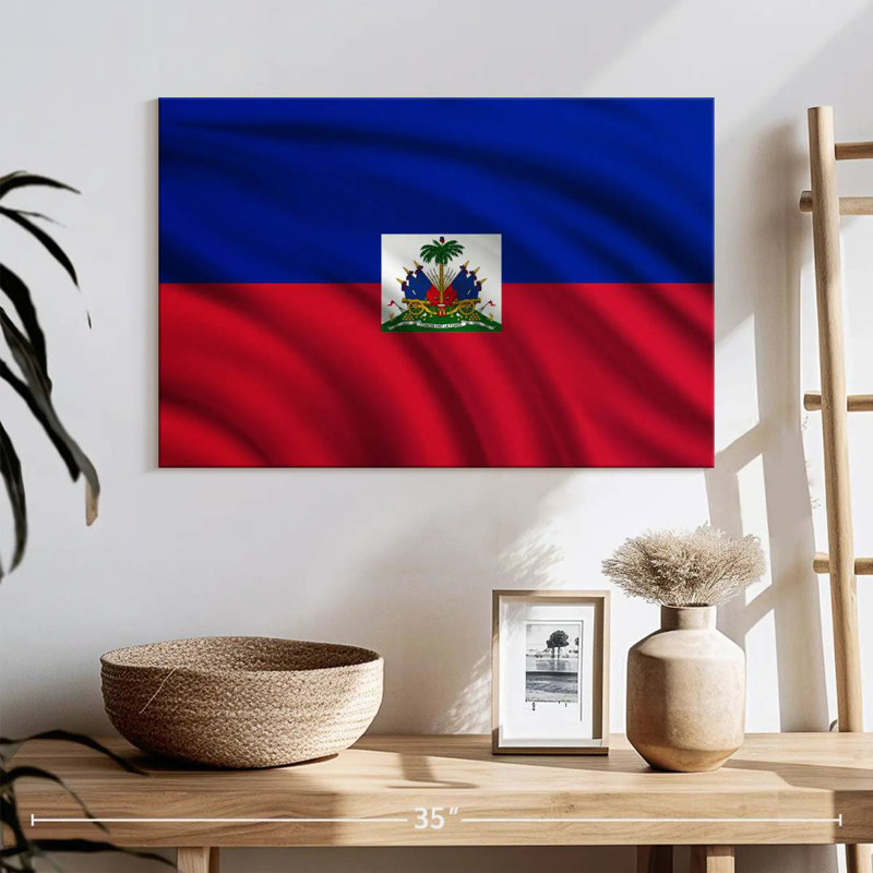 Drapeau d'Haïti Borges, H 16 po x l 24 po