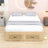 Wooden Platform Bed with 6 Drawers-212478041-212478045