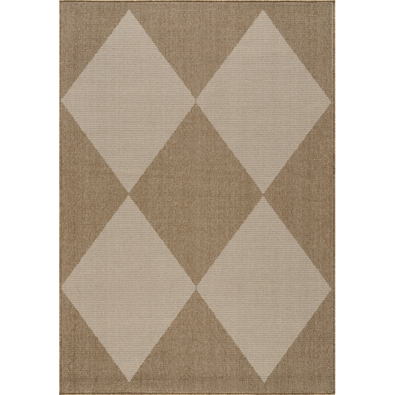 Tapis d'intérieur à carreaux Abani Rugs Teagon SAG110A, 4 pi x 6 pi