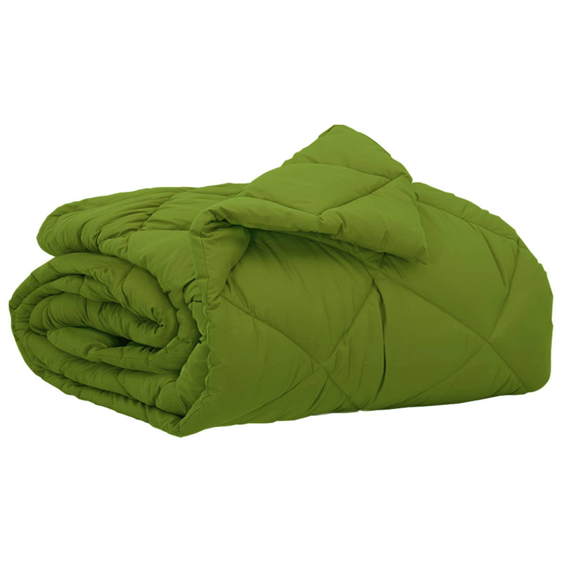 Microfiber Solid Colour Bedspread, Green