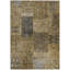 Tapis d'intérieur lavable à motif patchwork gris 5 pi x 8 pi