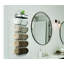 Sorbus Towel-rack For Bathroom With Wooden Top Shelf & 5 Tiers, Black-148526822