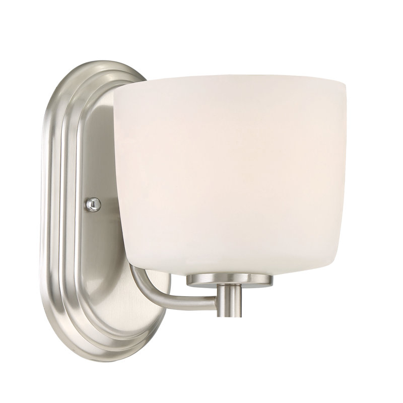 Armed Sconce, Brushed Polished Nickel