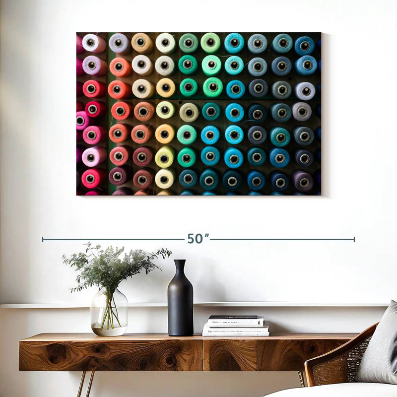 Senne Sewing Threads Collection, 26" H x 39" W