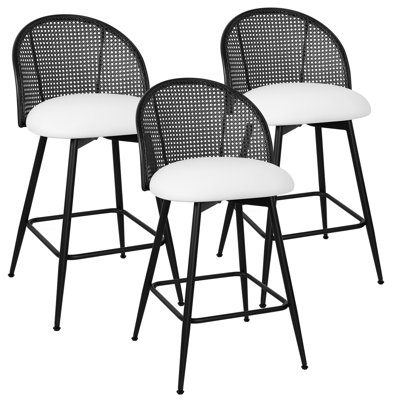 Augustinus Swivel Upholstered Counter & Bar Stool