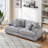 Spacious And Comfortable Corduroy Sofa With Four Matching Throw Pillows For Ultimate Modern Living Room Relaxation-1369891657-1357445695