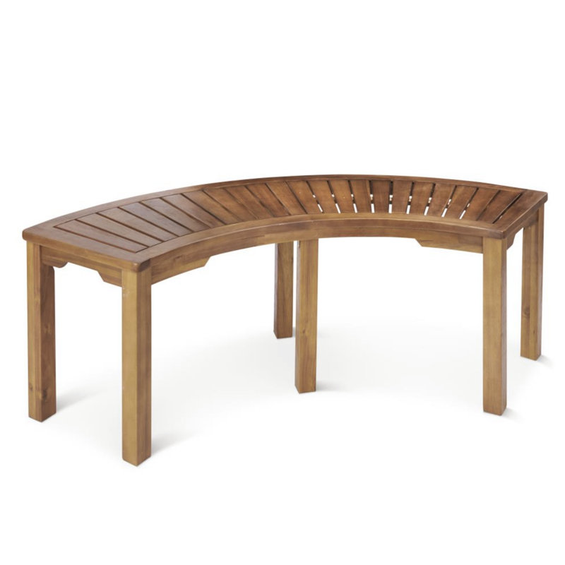 5' Curved Fire Pit Bench