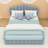 Upholstered Queen Bed Frame with Shell-Shaped Headboard-684329887