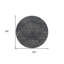 Tapis rond gris anthracite 8 po