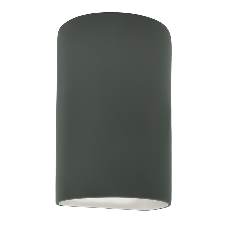 Applique murale 1 lumière Pacursa, H 9,5 po x l 5,75 po x P 4,5 po, Blanc mat / or champagne, Incandescente (non incluse)
