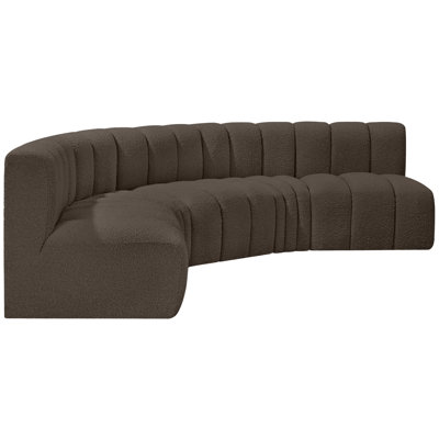 Hridaan Upholstered Curved Sectional Reversible