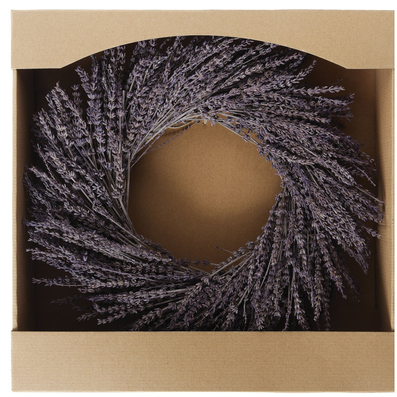Dried Lavender Wreath in Box