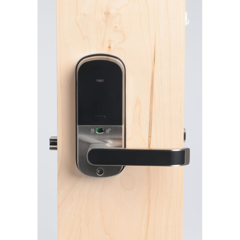 Commercial Grade Smart Lever Lock, Satin Nickel