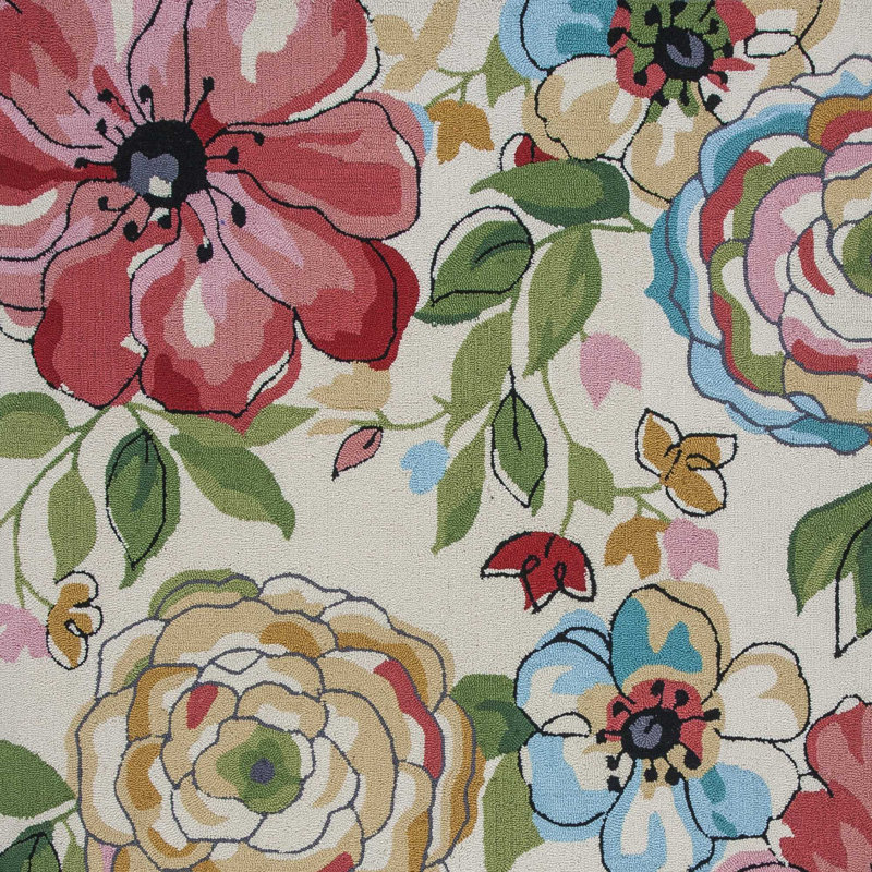 Beige Hand Tufted Area Rug, Rectangle 3'3" x 5'3"