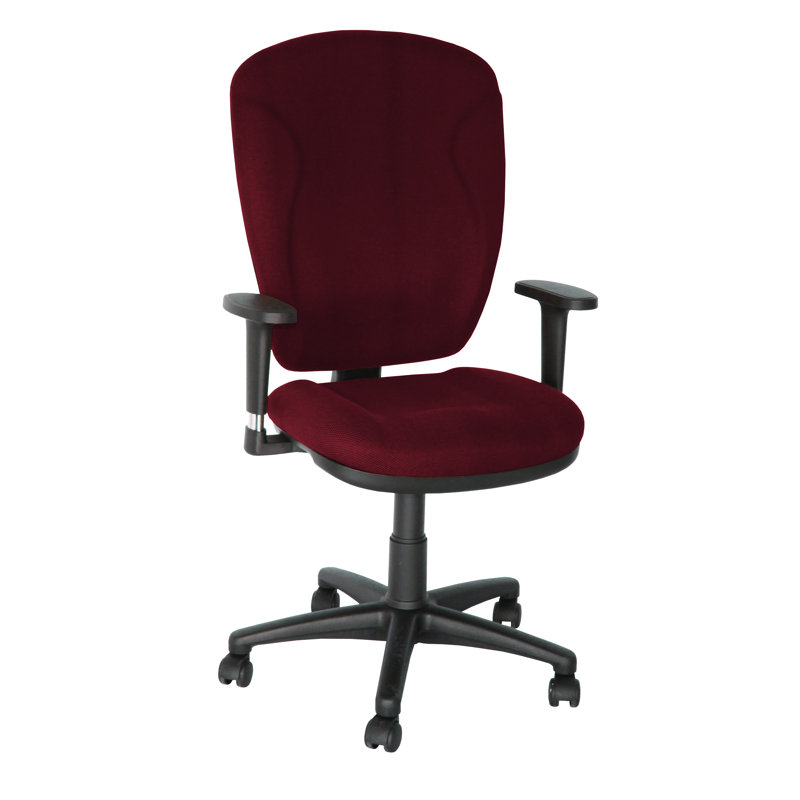 Office Chair, Bordeaux, Adjustable Armrests