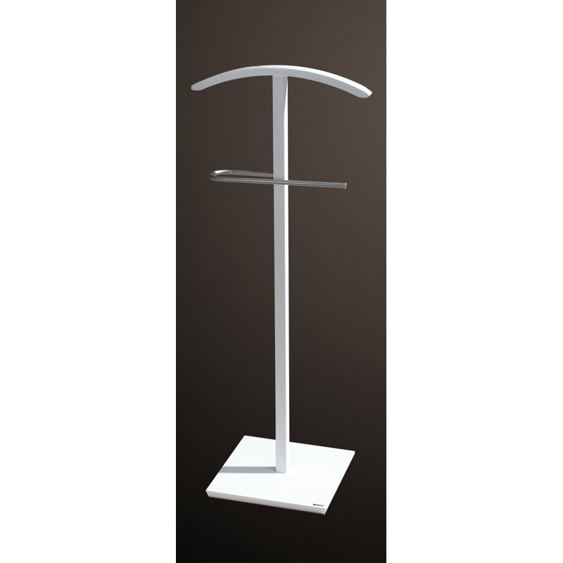 Ahrens Freestanding Valet Stand, White