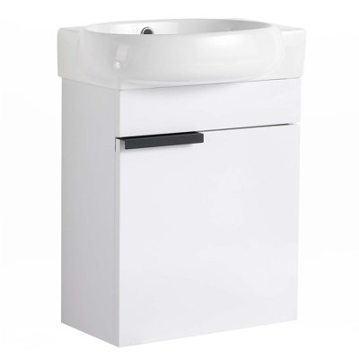 Petit meuble-lavabo 16 "avec lavabo