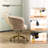 25.1 Inch Velvet Ring Backrest Swivel Office Chair-29914223