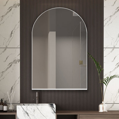 Metal Framed Medicine Cabinet With Mirror