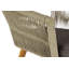 Chaise de patio intérieur / extérieur avec coussin Alpert