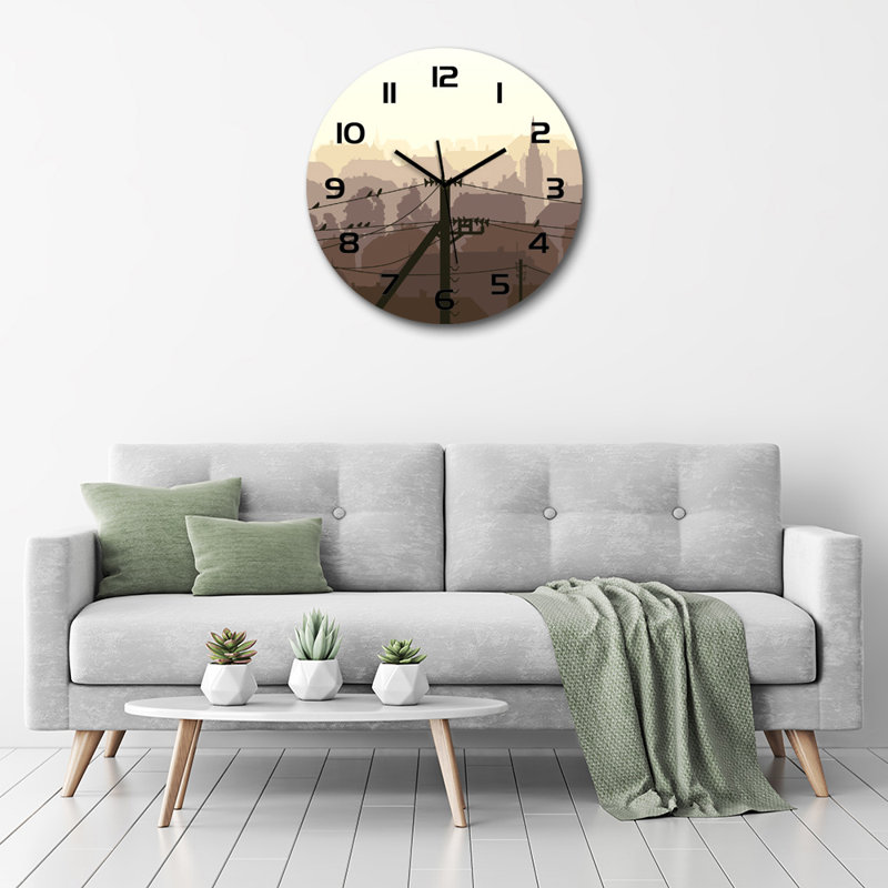 Johnekins Glass Wall Clock