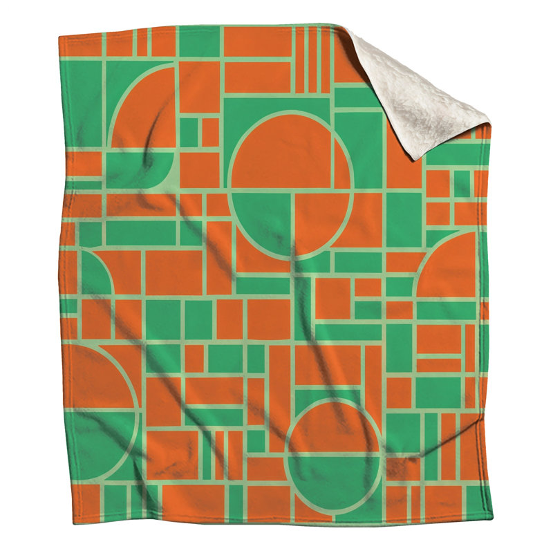 Geometric Shapes Pattern Blankets, 60in W x 80in H