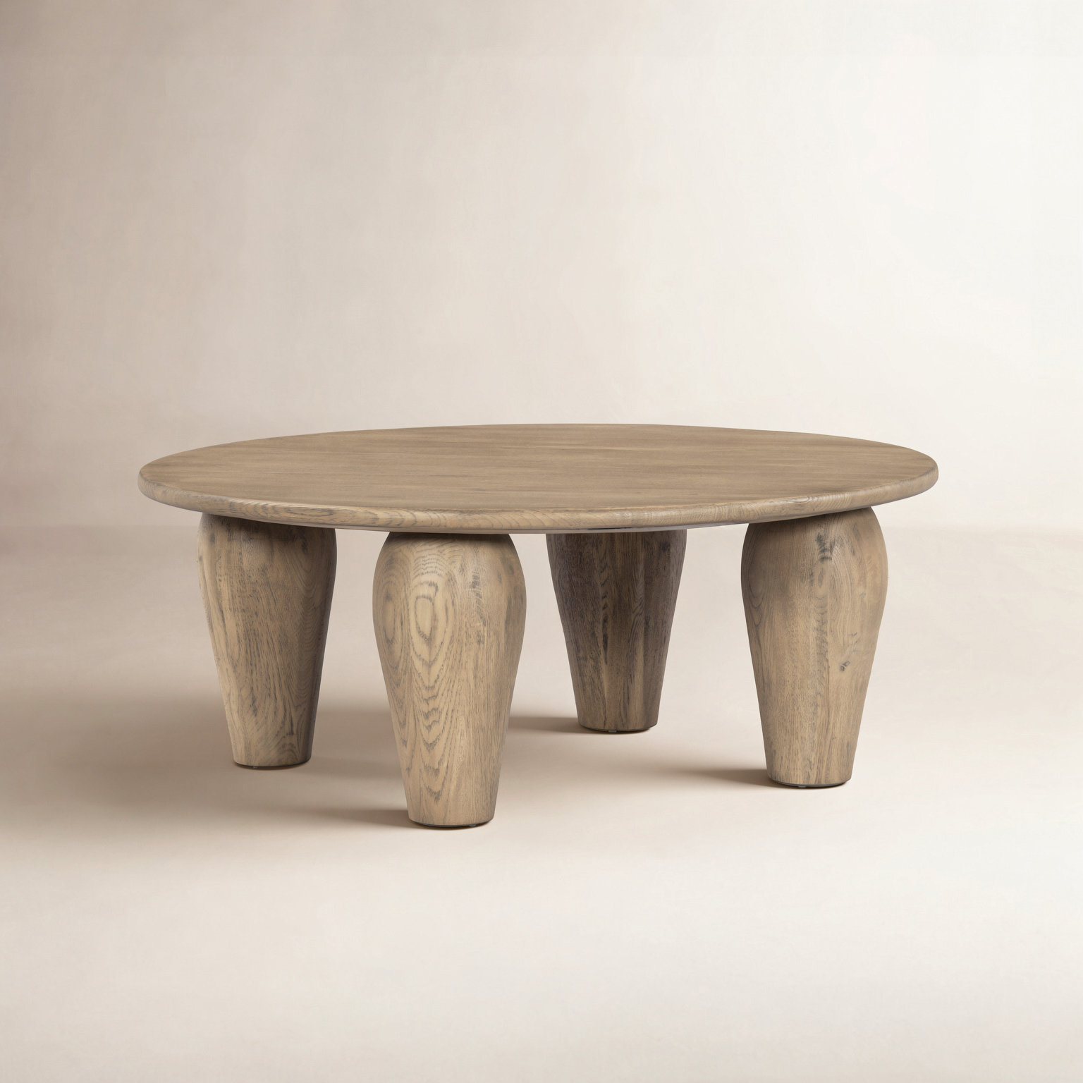 Kei Solid Wood Single Coffee Table, Medium Brown, 16" H x 38" L x 38" W