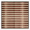 Machine Washable Horizontal Stripes Brown Area Rug