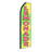 Double Sided 138'' H x 38'' W Polyester Feather Banner
