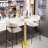 Kerubel Round Stone Top Metal Base Dining Table-1646673996