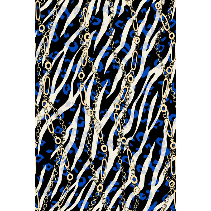 Luxurious Woven Carpet 5.2 x 7.5 ft, 100% Polyester, 0.4 in Pile Height | Antibacterial, Non-Slip PVC Dot Underside, Machine Washable | Elegant 3D Digital Print Design, Perfect for Living Room & Bedroom Décor