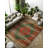 Nouvelle Collection Digital Print Cotton-Polyester Green Red Oriental Rug-59692953