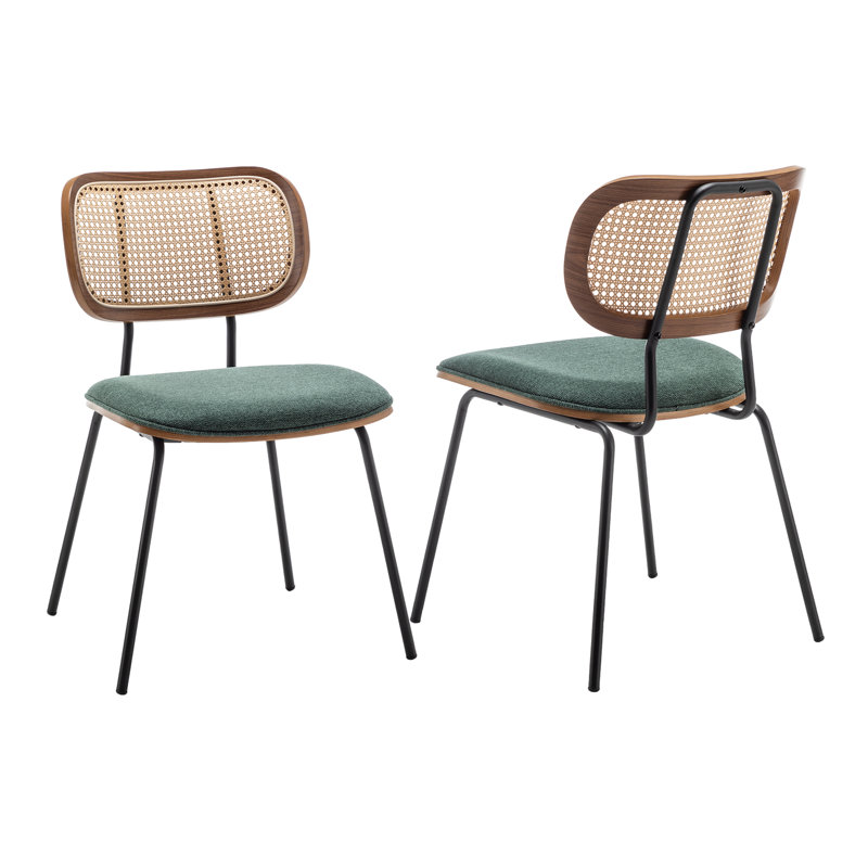 Sirine Upholstered Dining Chair, Green