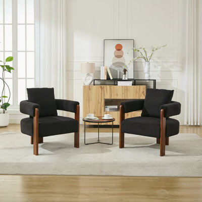 Upholstered 3-Legs Accent Chair by Latitude Run