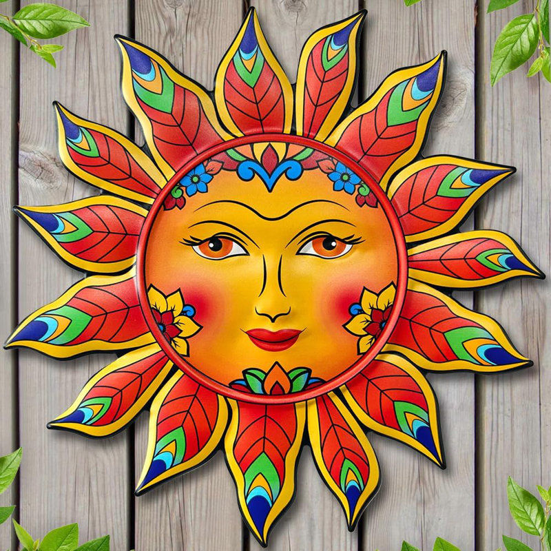 13" Metal Sunflower Wall Decor