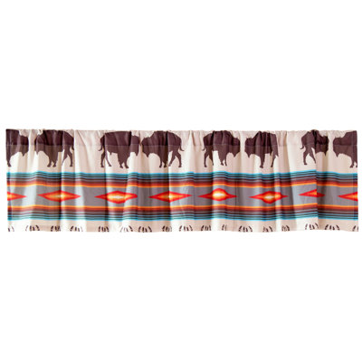 Striped Ruffled Window Valance