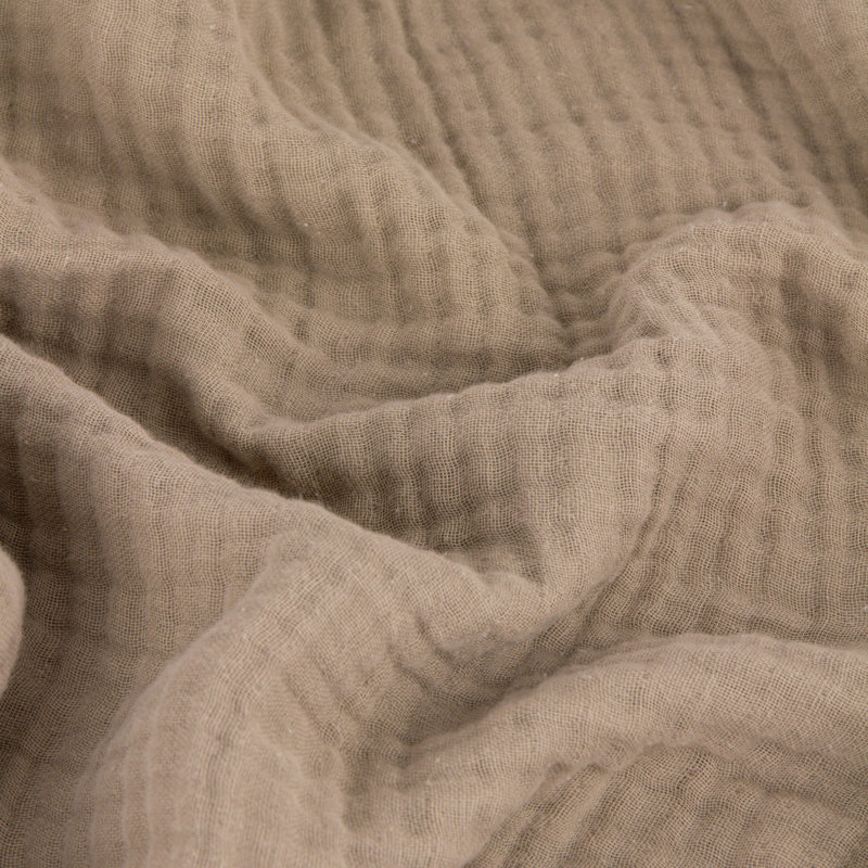 Lark Machine Woven Throw Blanket, Brown, 260 cm x 240 cm