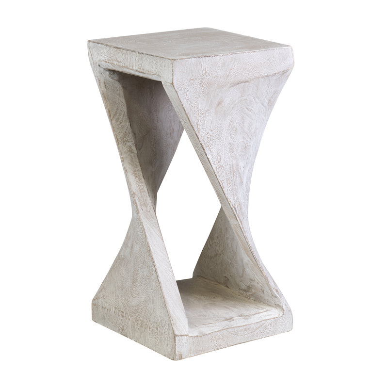 Cinderford Solid Wood End Table, 25" H x 12" W x 12" D, Brown