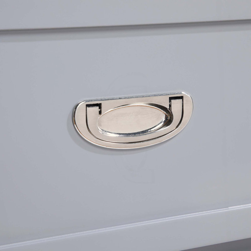 Finition table de chevet 1pc avec tiroir de rangement et tablette inférieure, Gris