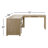 Fitzgerald L-Shaped Computer Desk with Built-In Electrical Outlet