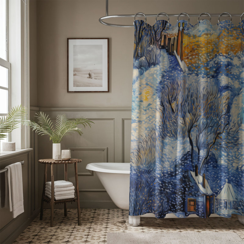 Rideau de douche Winter's Early Light - Premium, H 74 po x l 71 po
