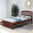Betio Twin Platform Bed with Trundle-1742608463
