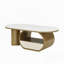 Table basse ovale de luxe, table basse 47,24 po avec tiroir de rangement Luxury-129021360