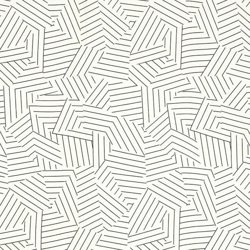 Schumacher x Miles Redd Deconstructed Stripe Fabric, Black