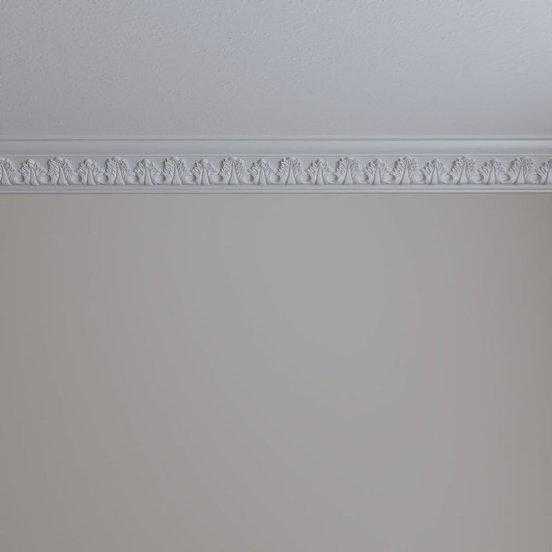 White Polyurethane Legacy Crown Moulding 94.5 inches