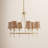 Aidean 6-Light Chandelier in Warm Brass