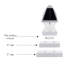 Luminaire plafonnier de poteau solaire gothique - blanc-471708721