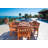 6 - Person Eucalyptus Solid Wood Patio Dining Set Rectangular Table