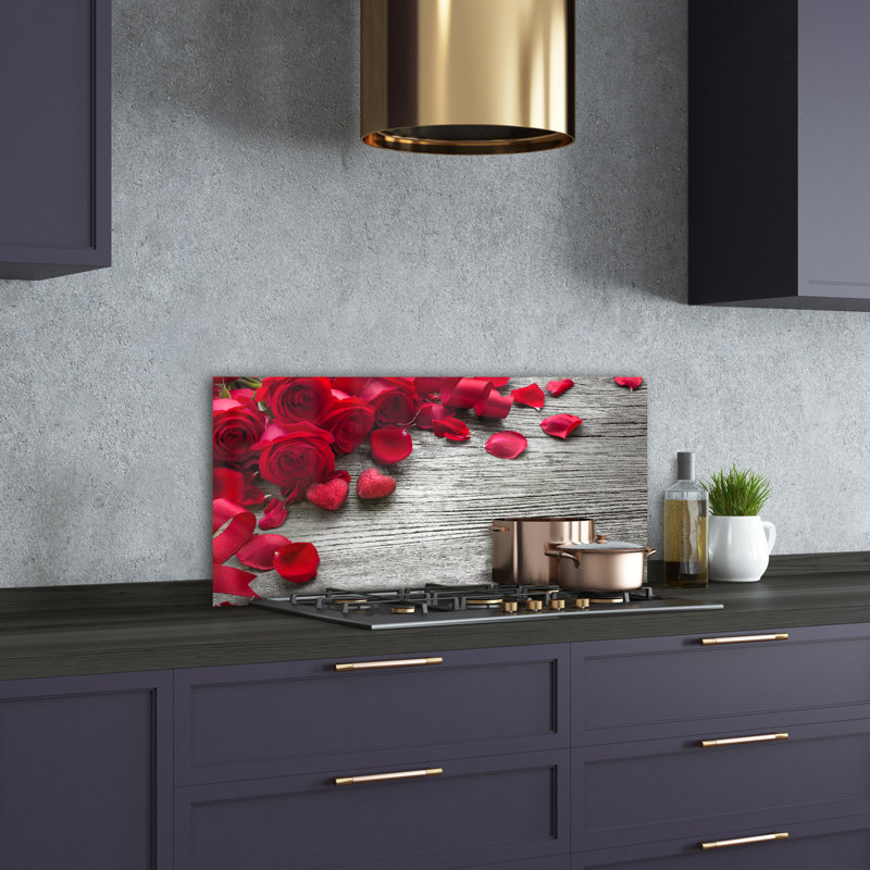 Amalbergas 50cm W x 100cm L Glass Peel and Stick Panel